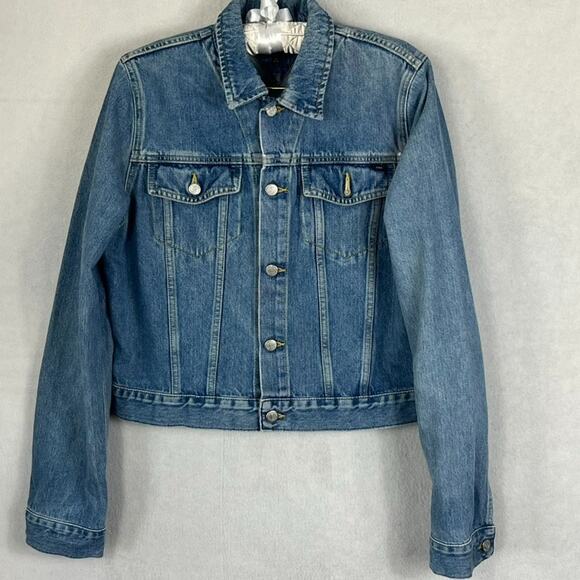 Tommy Jeans Denim Jacket Women's Size Large 100% Cotton GInny Jacket VIntage - Picture 1 of 12